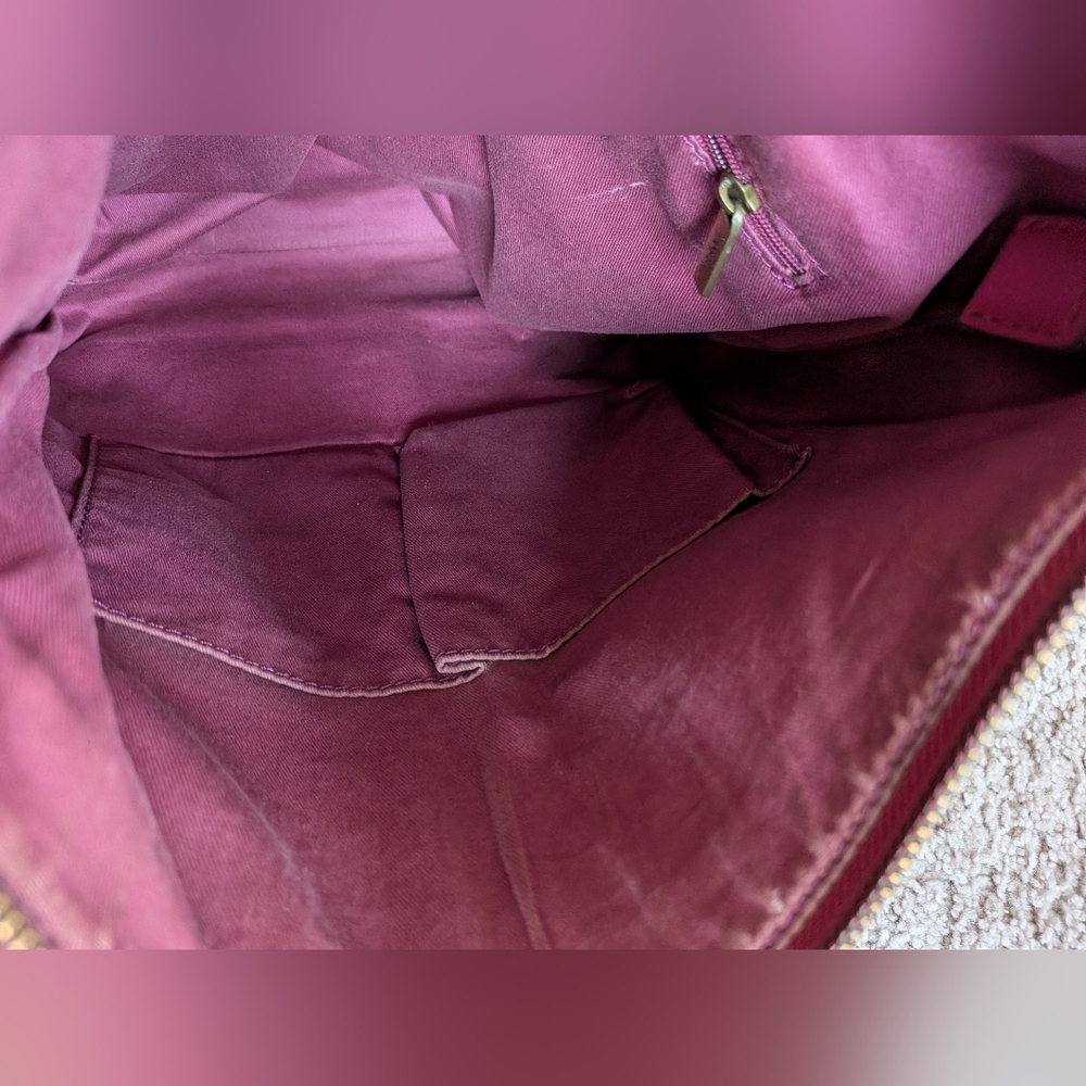 Fossil dark Pink Leather Shoulder Bag - Picture 6 of 14